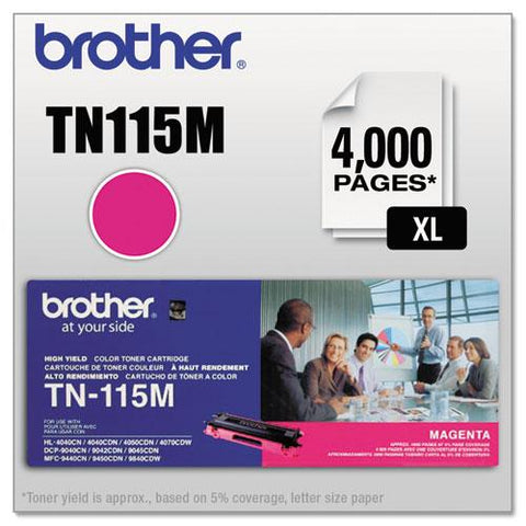 Original Brother TN115M High-Yield Toner, Magenta