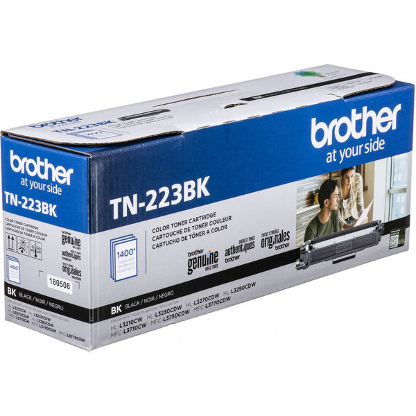 Original Brother TN-223BK Black Toner Cartridge, Standard Yield