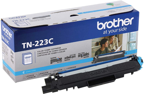 Original Brother TN-223C Cyan Toner Cartridge, Standard Yield