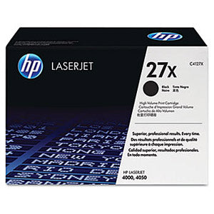 Original HP C4127X (HP27X) HP 27X Black High-Yield Laser Toner Cartridge (10K YLD)