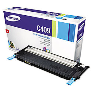 Original Samsung CLTC409S (SU008A) (CLT-C409S/XAA) Cyan Toner Cartridge (1K YLD)