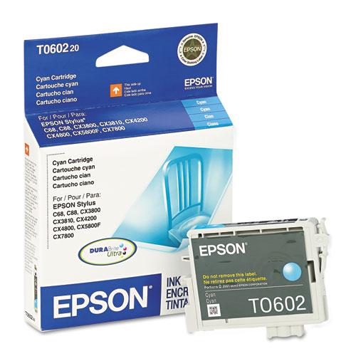 Original Epson T060220 (60) DURABrite Ink, Cyan