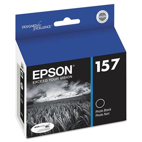 Original Epson T157120 (157) UltraChrome K3 Ink, Photo Black