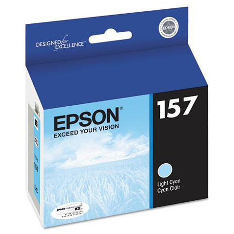 Original Epson T157520 (157) UltraChrome K3 Ink, Light Cyan