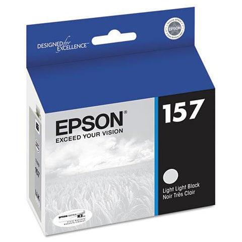 Original Epson T157920 (157) UltraChrome K3 Ink, Light Light Black