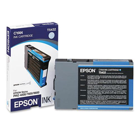 Original Epson T543200 (T5432) Ink, Cyan