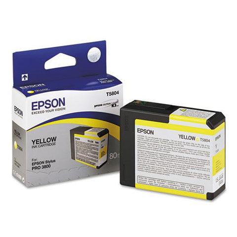 Original Epson T580400 UltraChrome K3 Ink, Yellow