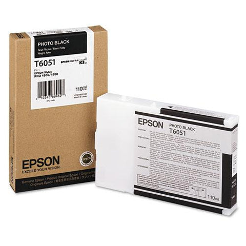 Original Epson T605100 (60) Ink, Photo Black