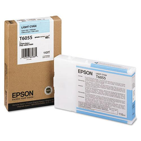 Original Epson T605500 (60) Ink, Light Cyan