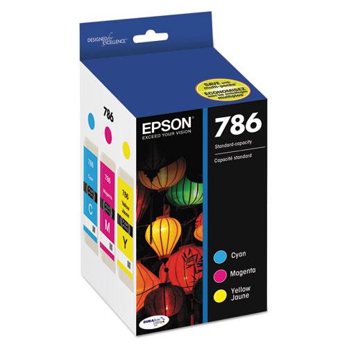 Original Epson T786520 (786) DURABrite Ultra Ink, Cyan/Magenta/Yellow