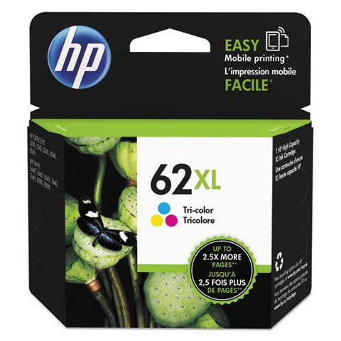 Original HP 62XL, (C2P07AN) High Yield Tri-color Original Ink Cartridge