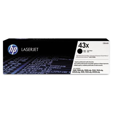 Original HP 43X, (C8543X) High Yield Black Original LaserJet Toner Cartridge