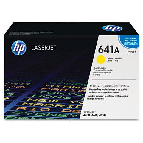 Original HP 641A, (C9722A) Yellow Original LaserJet Toner Cartridge