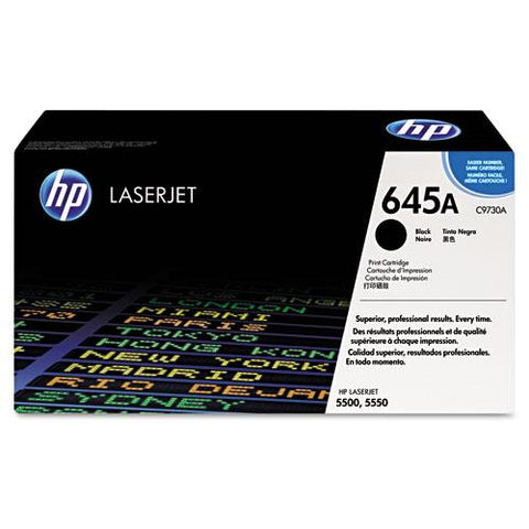 Original HP 645A, (C9730A) Black Original LaserJet Toner Cartridge