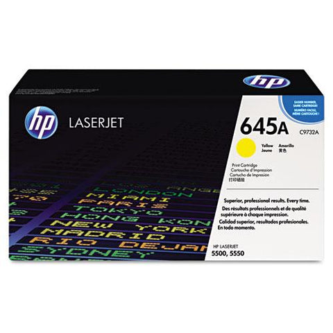 Original HP 645A, (C9732A) Yellow Original LaserJet Toner Cartridge