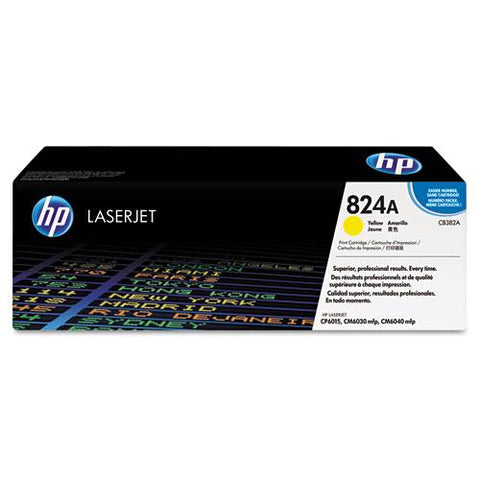 Original HP 824A, (CB382A) Yellow Original LaserJet Toner Cartridge