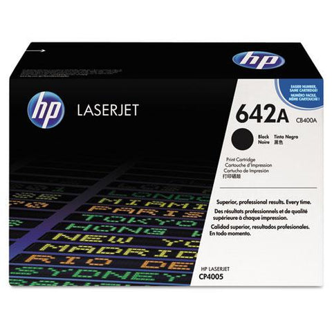 Original HP 642A, (CB400A) Black Original LaserJet Toner Cartridge