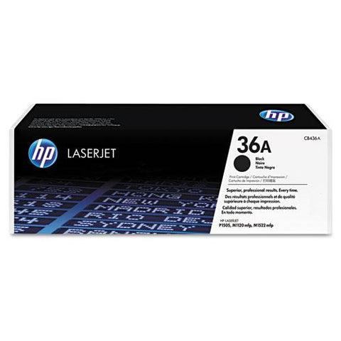 Original HP 36A, (CB436A) Black Original LaserJet Toner Cartridge