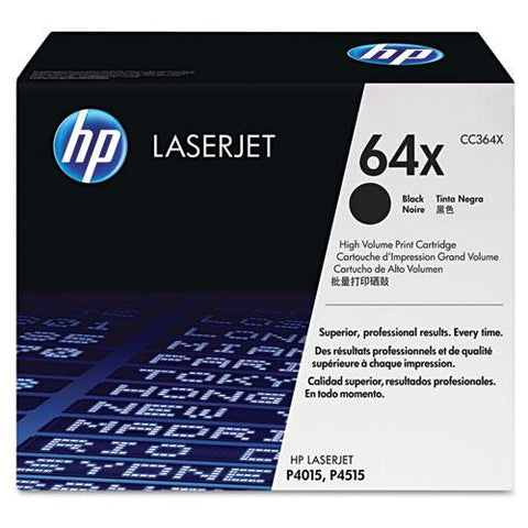 Original HP 64X, (CC364X) High Yield Black Original LaserJet Toner Cartridge