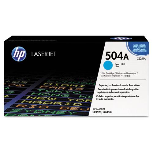 Original HP 504A, (CE251A-G) Cyan Original LaserJet Toner Cartridge for US Government