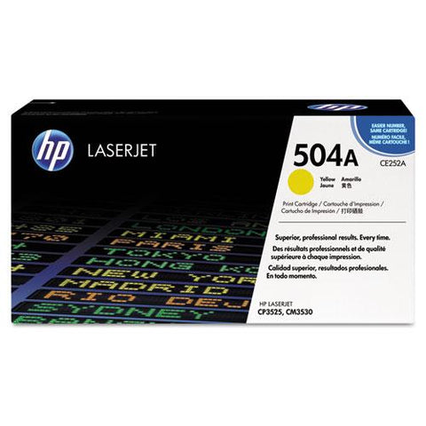 Original HP 504A, (CE252A-G) Yellow Original LaserJet Toner Cartridge for US Government