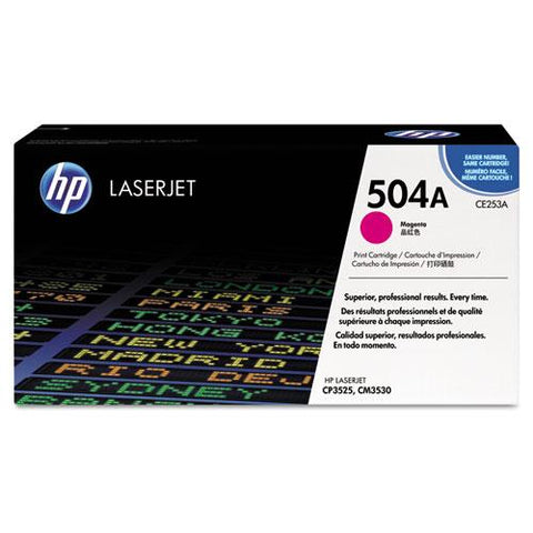 Original HP 504A, (CE253A-G) Magenta Original LaserJet Toner Cartridge for US Government