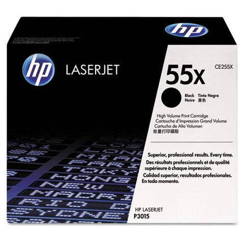 Original HP 55X, (CE255X) High Yield Black Original LaserJet Toner Cartridge