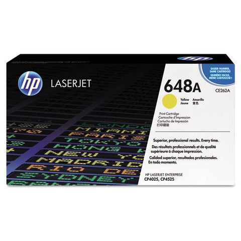 Original HP 648A, (CE262A-G) Yellow Original LaserJet Toner Cartridge for US Government