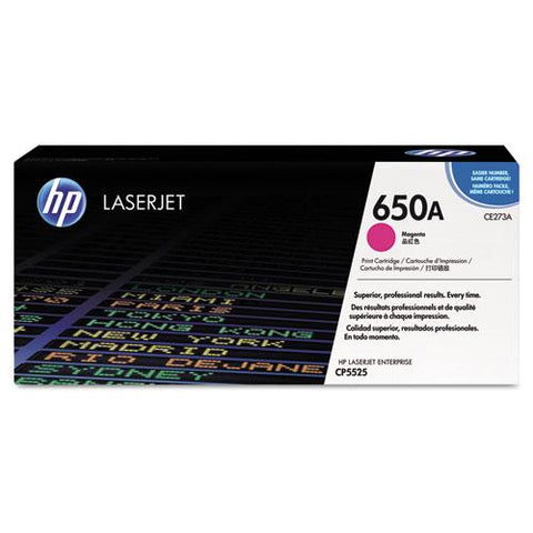 Original HP 650A, (CE273A) Magenta Original LaserJet Toner Cartridge