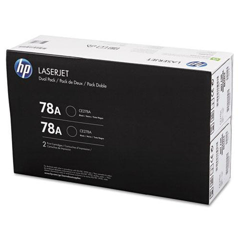 Original HP 78A, (CE278D) 2-pack Black Original LaserJet Toner Cartridges