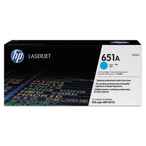 Original HP 651A, (CE341AG) Cyan Original LaserJet Toner Cartridge for US Government