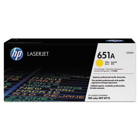 Original HP 651A, (CE342AG) Yellow Original LaserJet Toner Cartridge for US Government