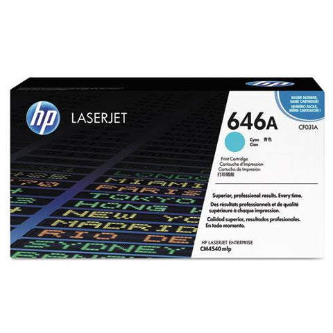 Original HP 646A, (CF031A) Cyan Original LaserJet Toner Cartridge