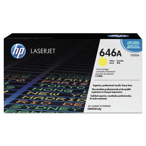 Original HP 646A, (CF032A) Yellow Original LaserJet Toner Cartridge