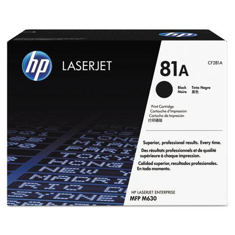 Original HP 81A, (CF281A) Black Original LaserJet Toner Cartridge