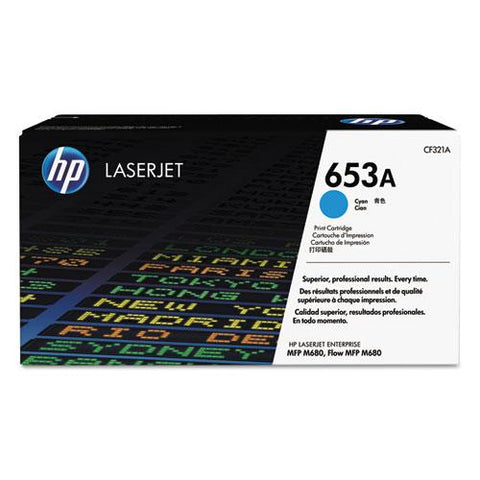 Original HP 653A, (CF321A) Cyan Original LaserJet Toner Cartridge