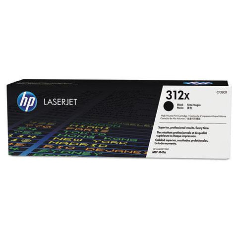 Original HP 312X, (CF380X-D) 2-pack High Yield Black Original LaserJet Toner Cartridges