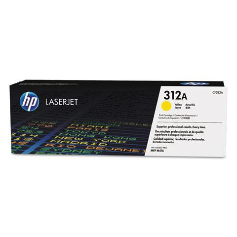 Original HP 312A, (CF382A) Yellow Original LaserJet Toner Cartridge