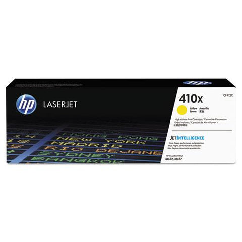 Original HP 410X, (CF412X) High Yield Yellow Original LaserJet Toner Cartridge