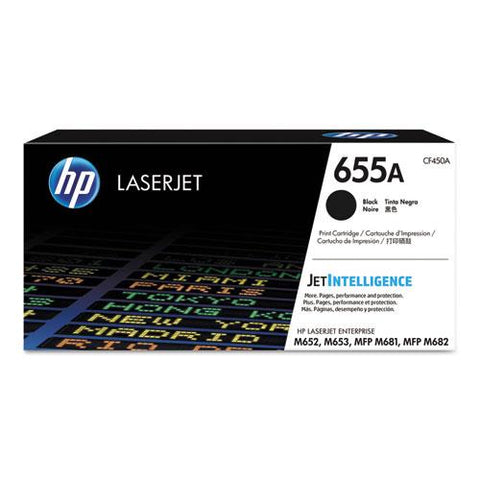 Original HP 655A, (CF450A) Black Original LaserJet Toner Cartridge