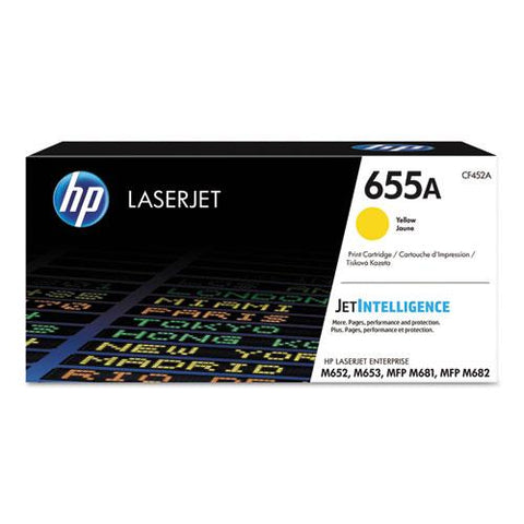 Original HP 655A, (CF452A) Yellow Original LaserJet Toner Cartridge