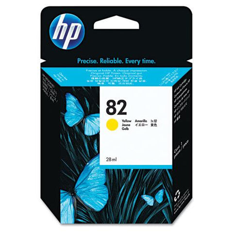 Original HP 82, (CH568A) Yellow Original Ink Cartridge