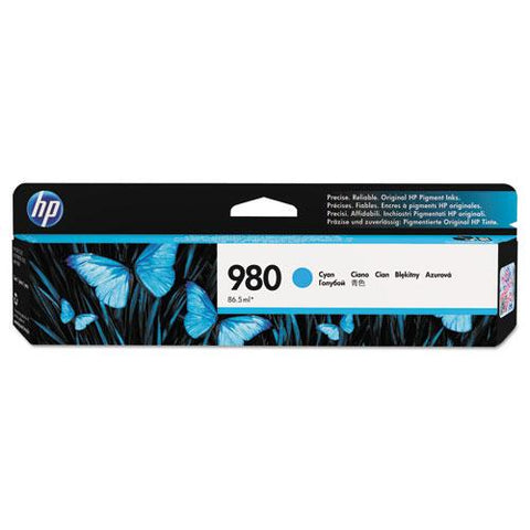 Original HP D8J07A (HP 980) Ink, 6600 Page-Yield, Cyan