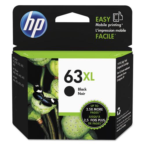 Original HP 63XL, (F6U64AN) High Yield Black Original Ink Cartridge