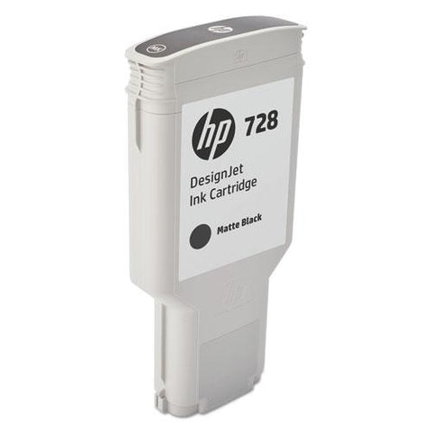 Original HP 728 (F9J68A) Matte Black Original Ink Cartridge, 300 mL