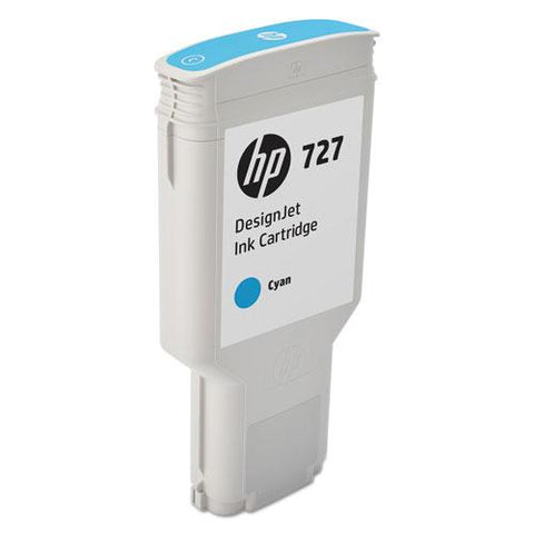 Original HP 727 (F9J76A) Cyan Original Ink Cartridge, 300 mL