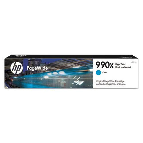 Original HP 990X (M0J89AN) High Yield Cyan Original Ink, 16000 Page-Yield