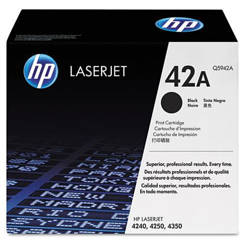 Original HP 42A, (Q5942A) Black Original LaserJet Toner Cartridge