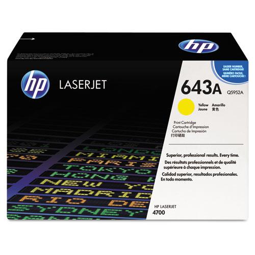 Original HP 643A, (Q5952A) Yellow Original LaserJet Toner Cartridge