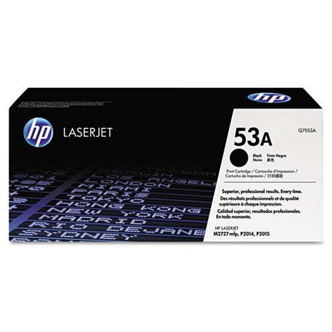 Original HP 53A, (Q7553A) Black Original LaserJet Toner Cartridge